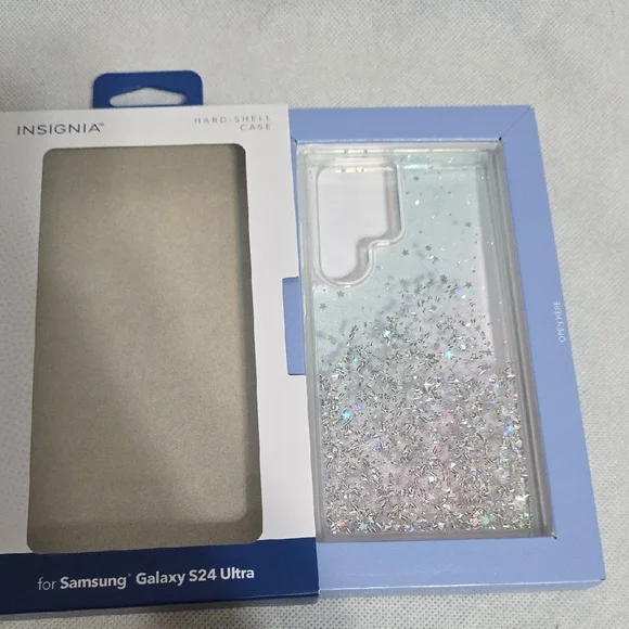 Insignia Glitter Case for Samsung Galaxy S24 Ultra - Silver - Picture 8 of 9